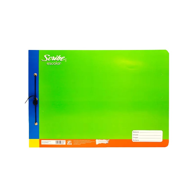 BLOC DE DIBUJO SCRIBE C/AGUJETA ESCOLAR C/20 HOJAS