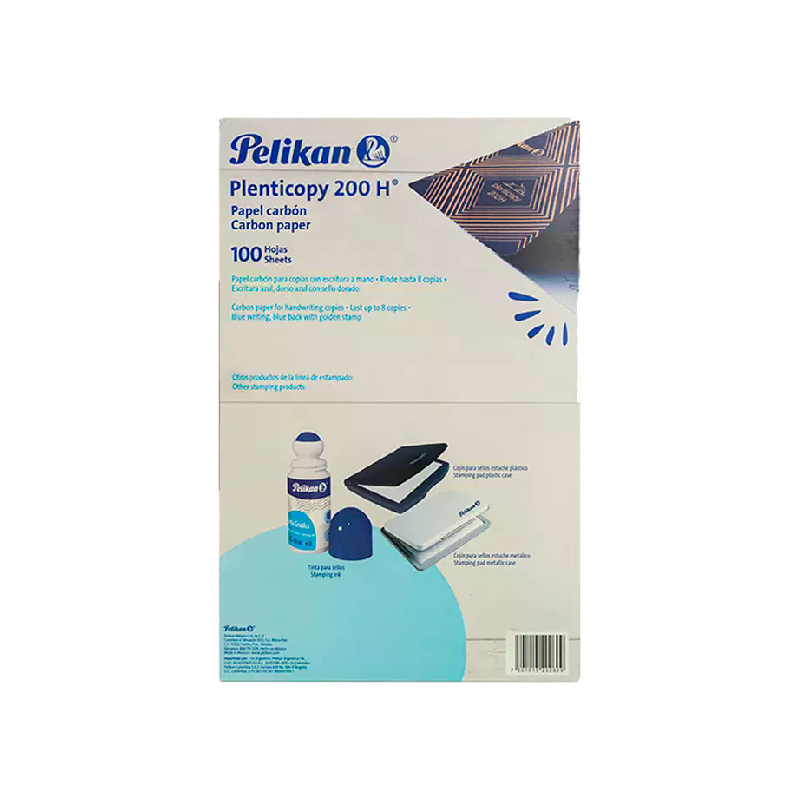 PAPEL CARBON PELIKAN T/CARTA AZUL C/100