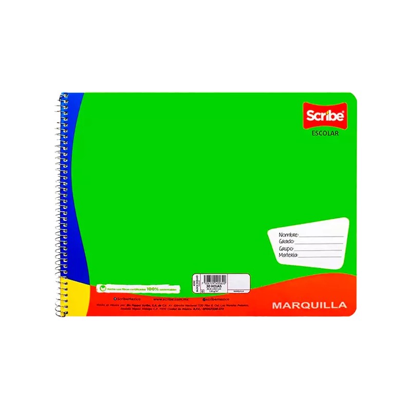 BLOC DE DIBUJO SCRIBE ESPIRAL ES. C/30 HOJAS