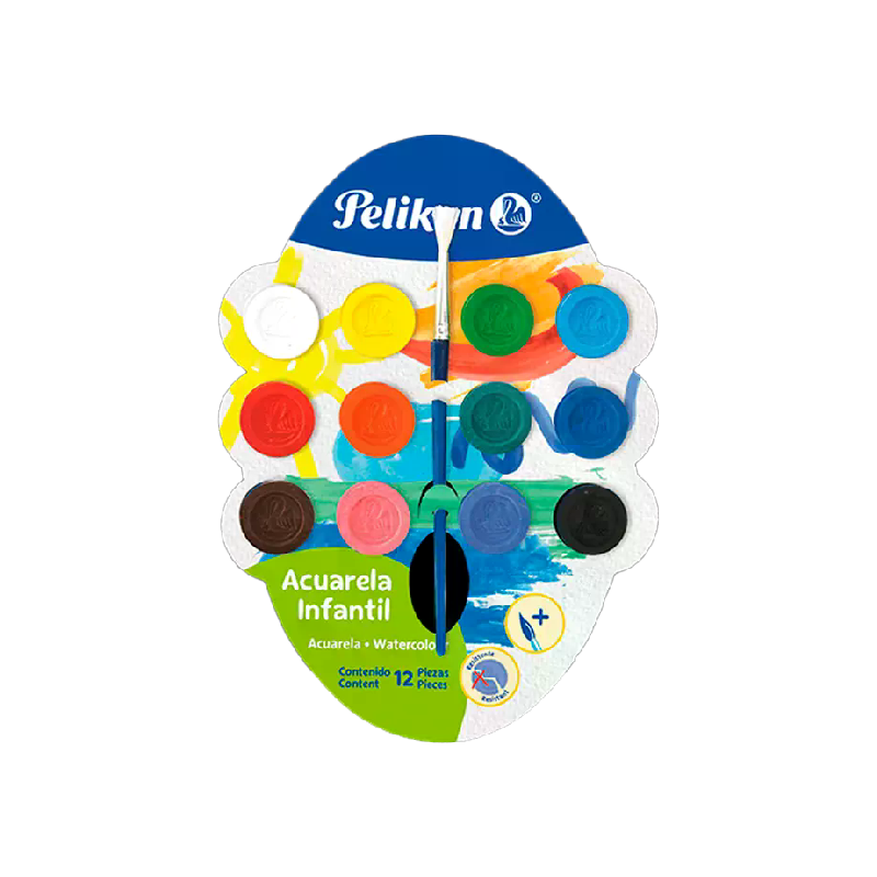 ACUARELA PELIKAN INFANTIL C/12