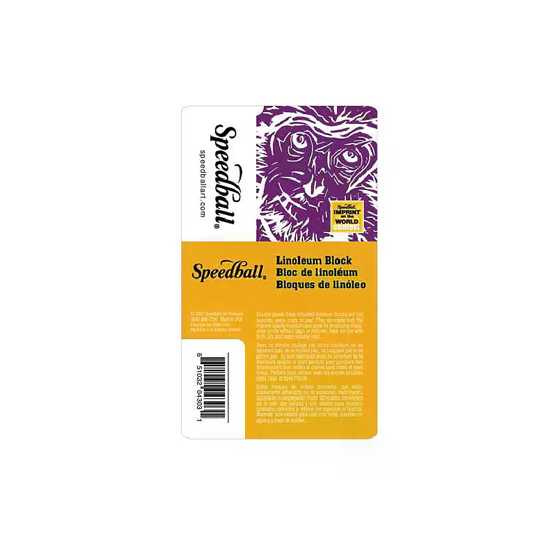 BLOQUE DE LINOLEO SPEEDBALL 5X7"