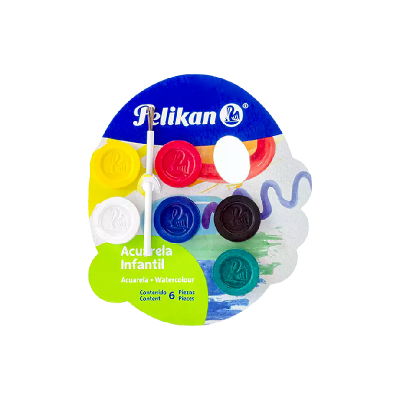 ACUARELA PELIKAN INFANTIL C/6