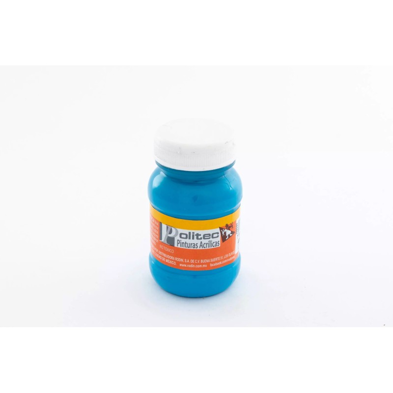 PINTURA ACRILICA POLITEC ESC. 100ML  AZUL CELESTE