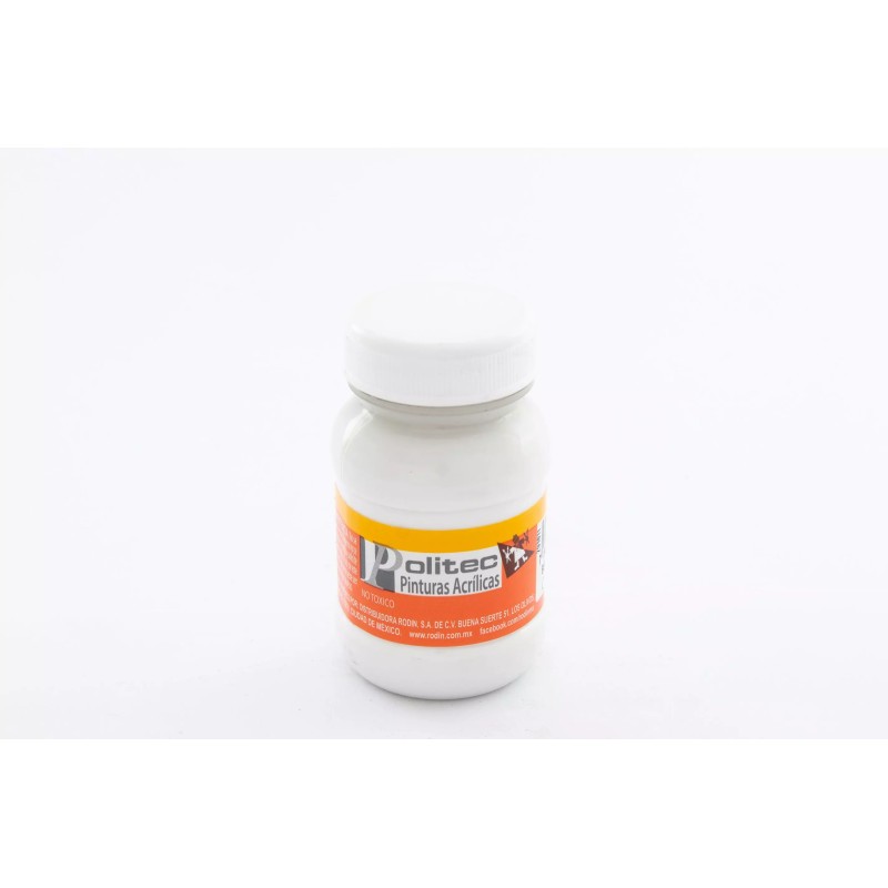 PINTURA ACRILICA POLITEC ESC. 100ML  BCO.DE TITANIO