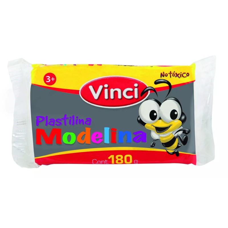 PLASTILINA VINCI EN BARRA GRIS