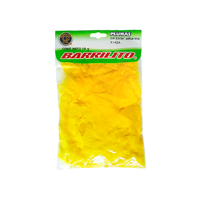 PLUMAS BARRILITO 18GR AMARILLO