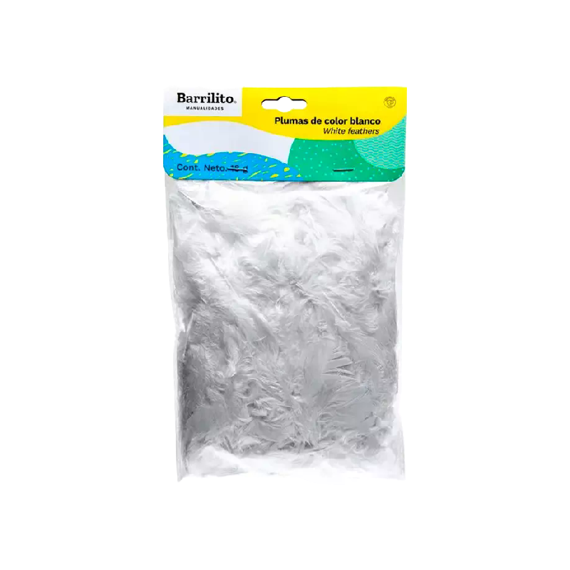 PLUMAS BARRILITO 18GR BLANCO