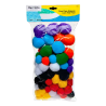 POM POM GIGANTES BARRILITO COLORES C/72