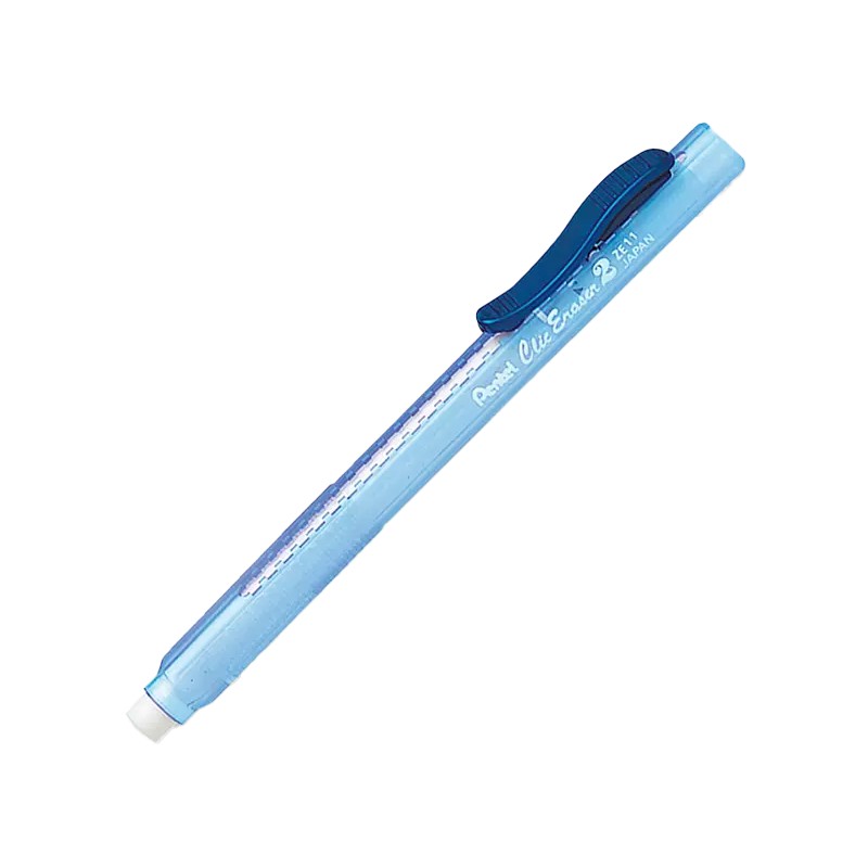 PORTABORRADOR CLICKERASER AZUL TRANSPARENTE