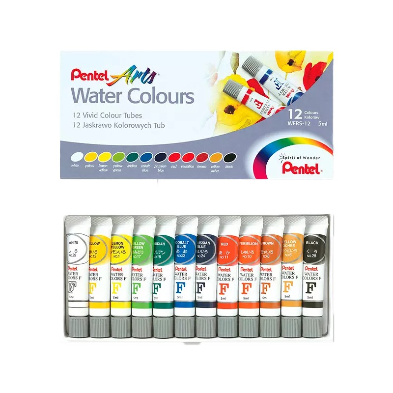 ACUARELAS PENTEL ESTUCHE C/12