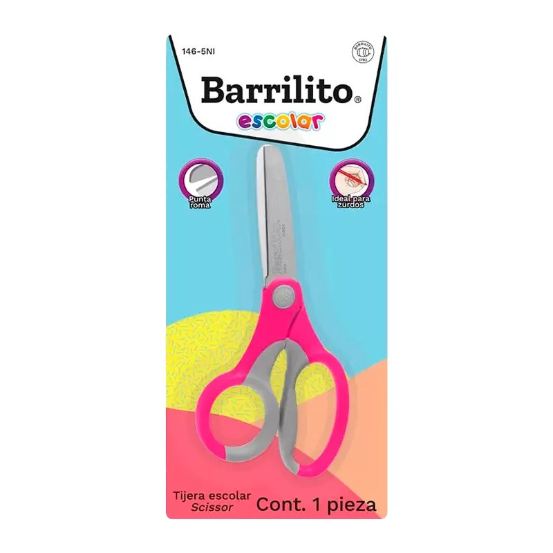 TIJERA BARRILITO ESCOLAR ZURDA 146-5NI