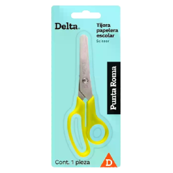 (ESPECIAL) TIJERA DELTA ESCOLAR ACERO INOXIDABLE