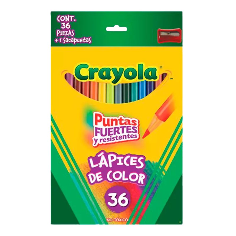 COLORES CRAYOLA MADERA C/36
