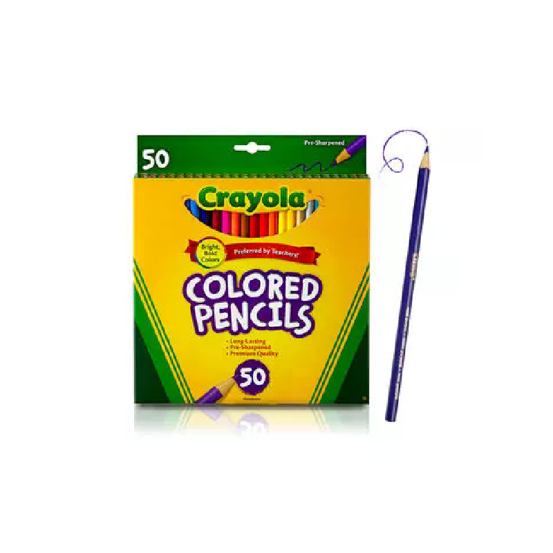 COLORES CRAYOLA DE MADERA C/50