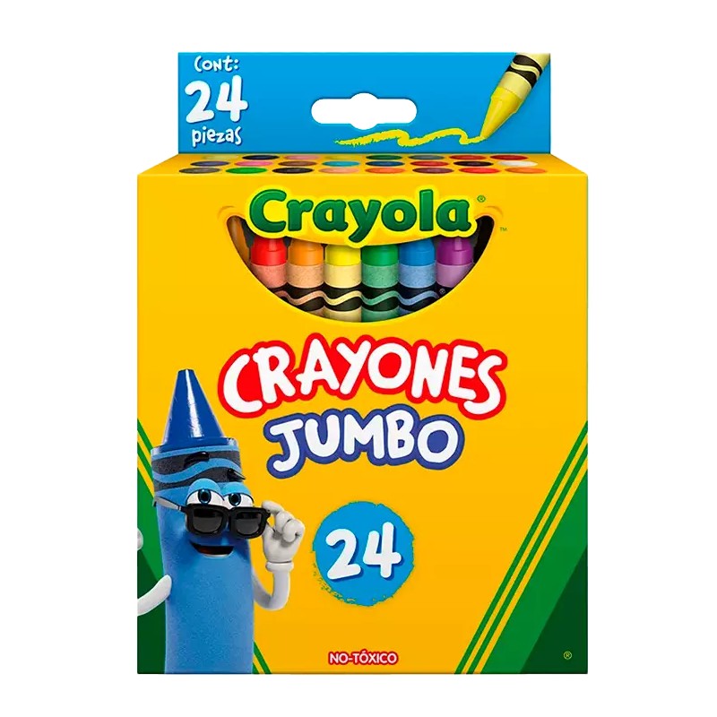 CRAYON CRAYOLA JUMBO C/24