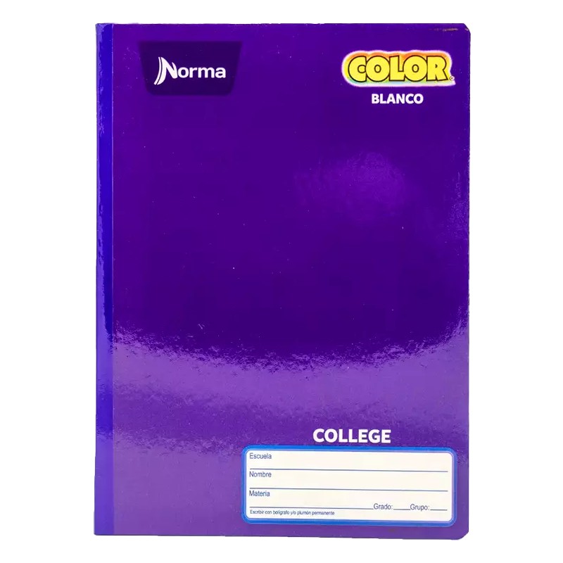 CUADERNO NORMA COLLEGE COLOR BLANCO C/100H