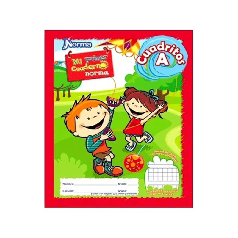 CUADERNO NORMA ITALIANO MI PRIMER CUADRITOS A