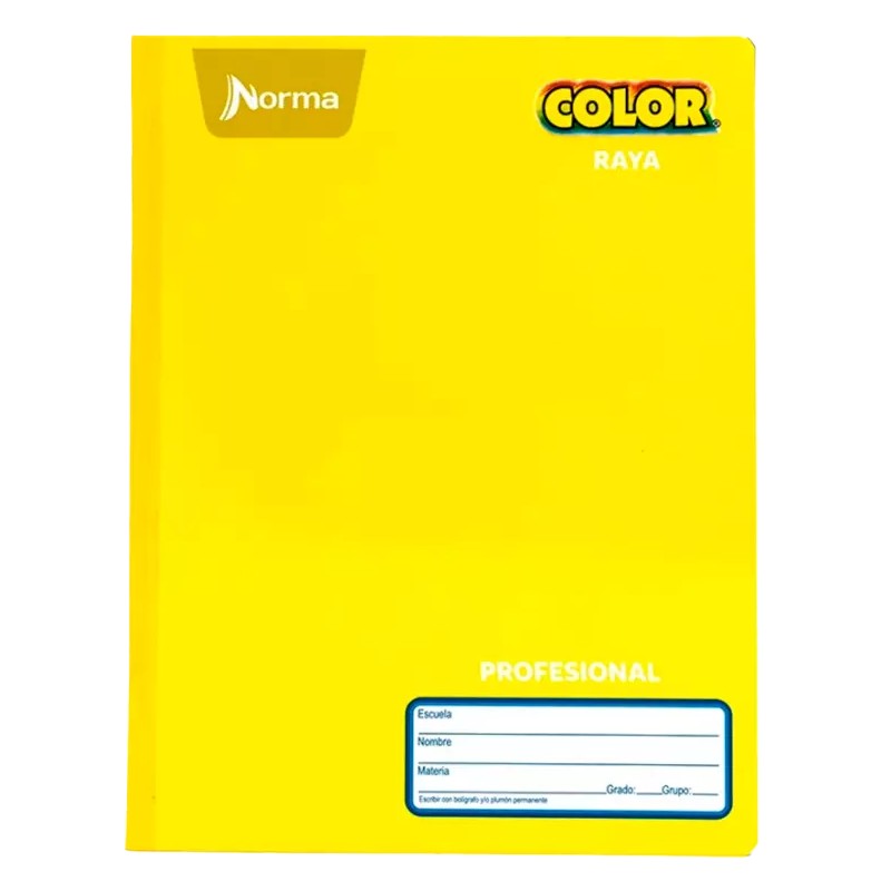 (SUPER ESPECIAL) CUADERNO NORMA PROF. COLOR 360 COSIDO RAYA C/100H