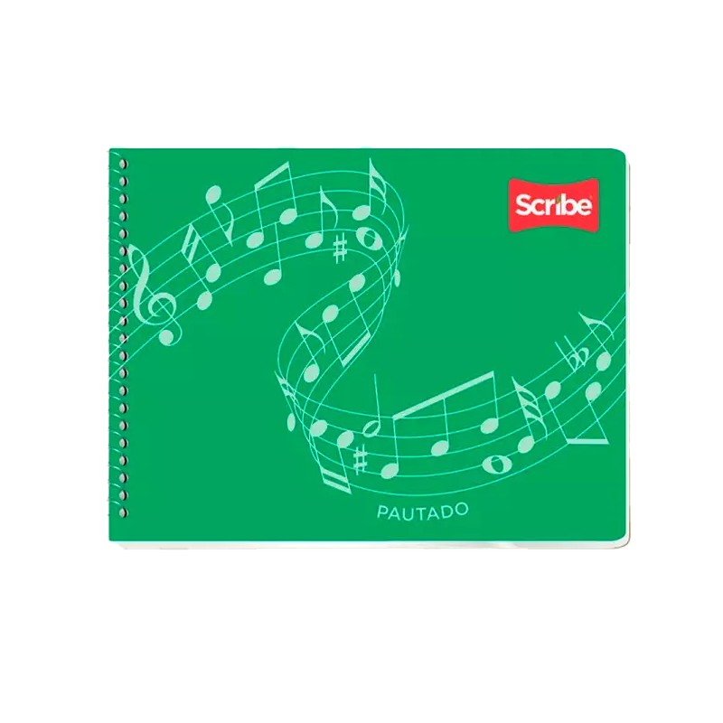 CUADERNO SCRIBE ITALIANO ESPIRAL PAUTADO C/50 HOJAS