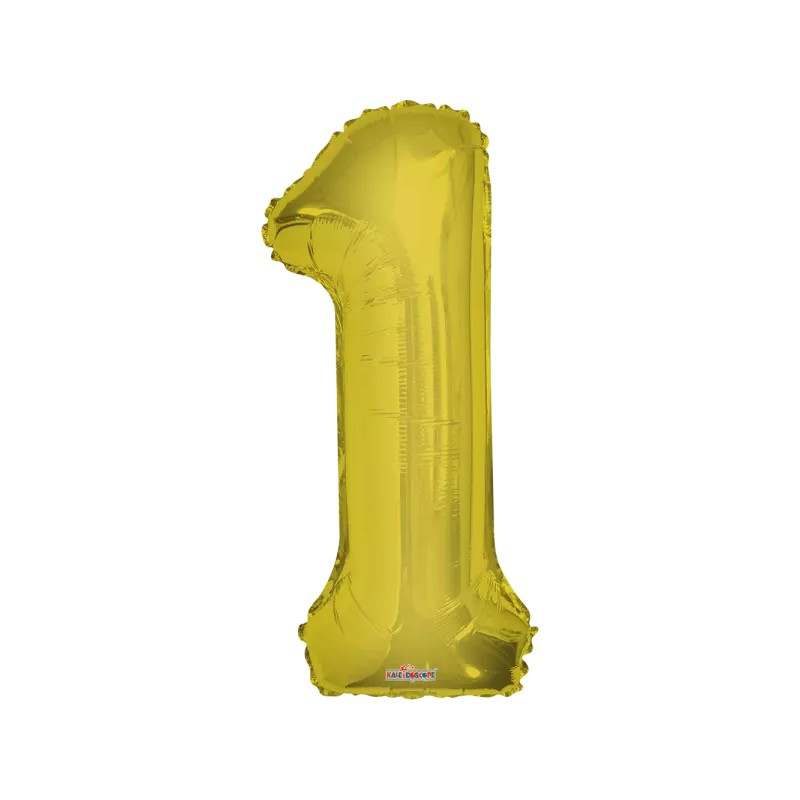 GLOBO #1 DORADO 34"