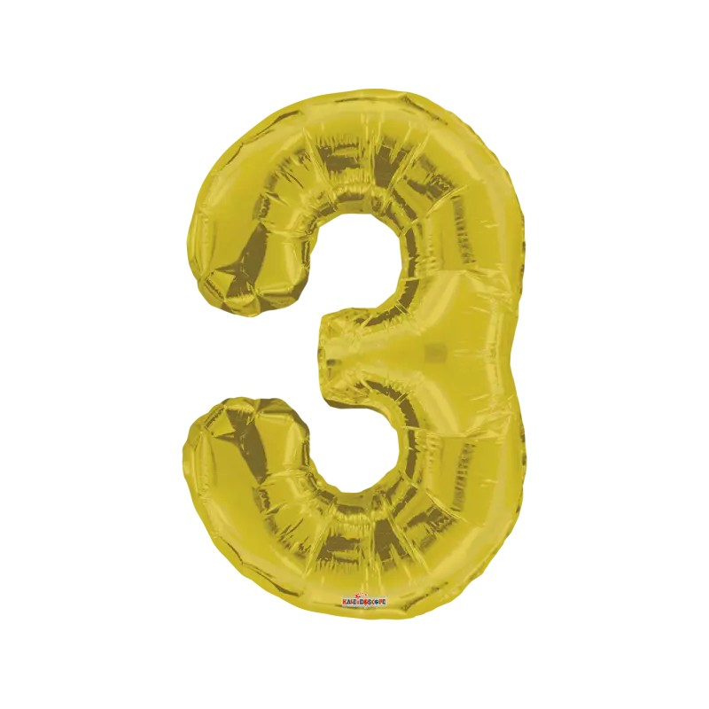GLOBO #3 DORADO 34"
