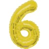 GLOBO #6 DORADO 34"