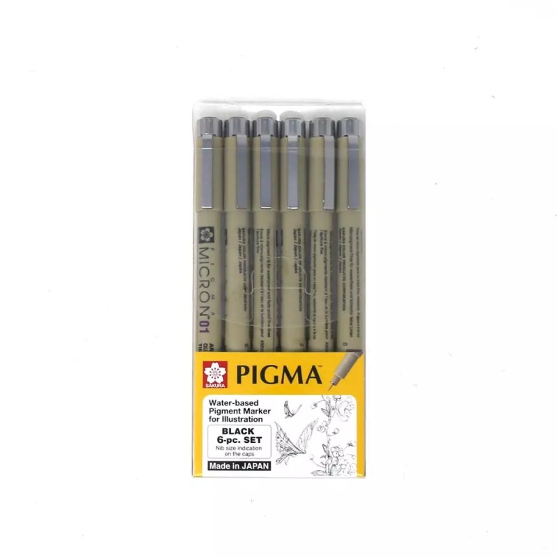 ESTILOGRAFO PIGMA MICRON C/6