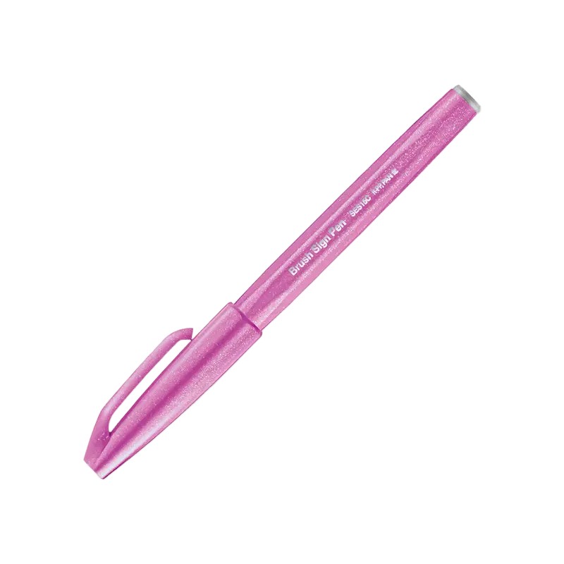 MARCADOR PENTEL BRUSH SIGN PEN ROSA LAVANDA PASTEL